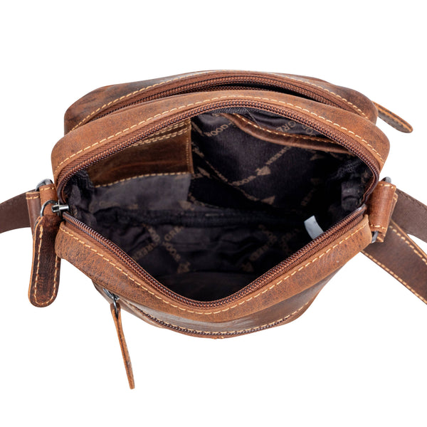Leather Dalton Vintage Messenger Bag