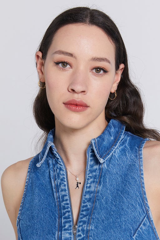 Girl and the Pearl Necklace Silver | Karen Walker Jewellery | Sale