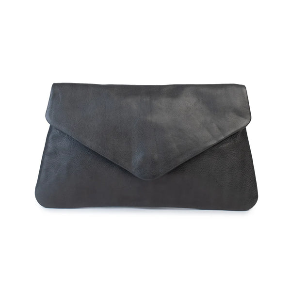 Riley Charcoal Clutch