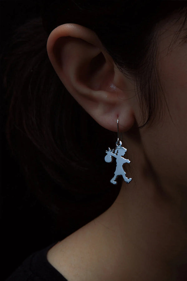 Runaway Girl Earrings Silver | Karen Walker Jewellery | Sale