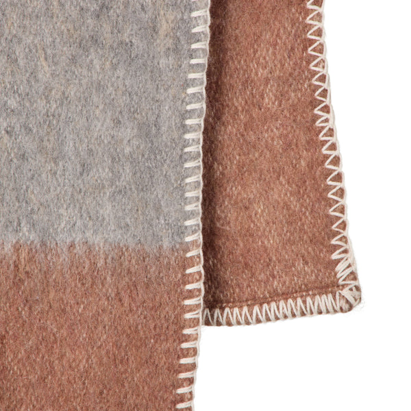 Velora Stitch Throw Brown/Grey