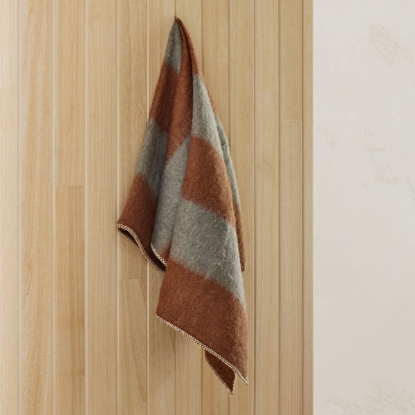 Velora Stitch Throw Brown/Grey